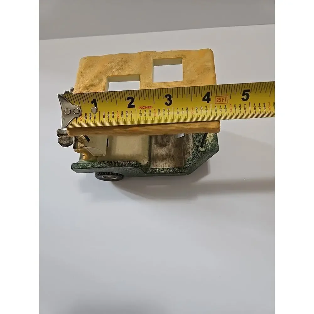 Vintage Ceramic Golf Cart Toothbrush Holder